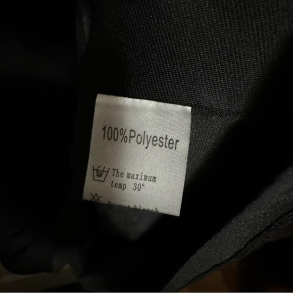 Black Lined V-Neck Bell Short Sleeve Shift Dress Size Medium - Picture 5 of 7